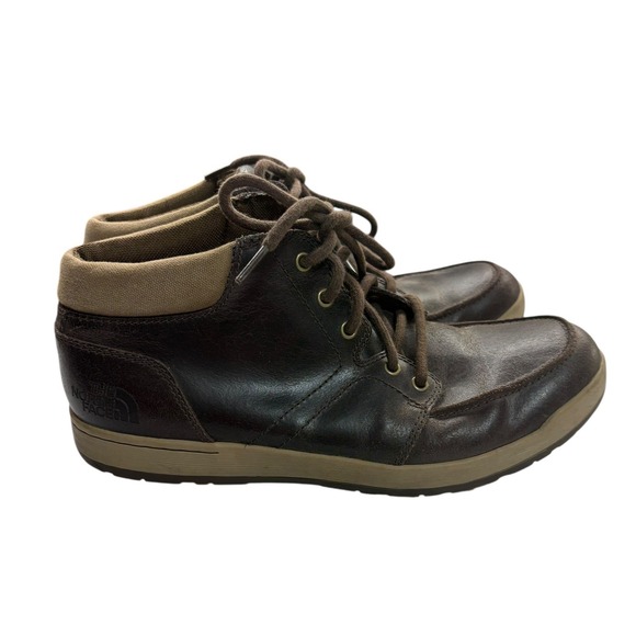 The North Face Men's Brown Leather Evo Ballard Chukka Lace Up Boot - 8.5 - Picture 2 of 10